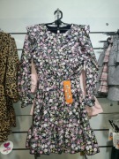 Wzorzysta sukienka dla dziewczynki r.134,140