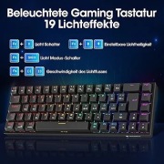 Klawiatura RGB bezprzedowoda