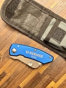 Berner 30364 nóż trapezowy anodowane aluminium 150mm niebieski