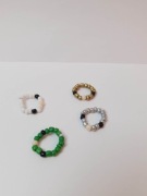 4 pierścionki zwierzątka