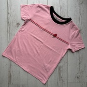 Różowa koszulka z krótkim rękawem t-shirt pull&bear join life XS arbuz