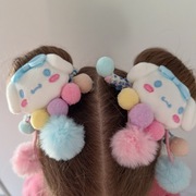 Pluszowa gumka do włosów na Mikołaja, Wigilię, Xmas - zestaw 2szt