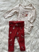 Komplet niemowlęcy świąteczny H&M body i spodnie