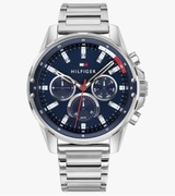 Tommy Hilfiger 1791788 Zegarek kwarcowy z bransoletą stalową, 45 mm