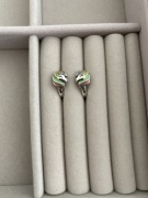 Kolczyki srebrne 925 jednorożce kolorowe