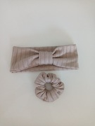 Opaska na głowę +gumka do włosów zestaw