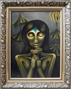 RUSAŁKA-PRZEWODNICZKA, obraz płótno, 40x30cm 