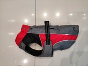 Derka/Płaszczyk dla psa Anione czerwony/szary