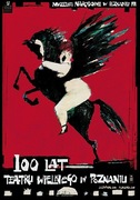 Plakat Ryszard Kaja 100 lat Teatr Wielki Poznań