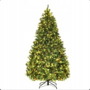 choinka świąteczna z światłami led 225cm