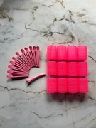 ZESTAW 24szt Wałki, klipsy, klamry do włosów