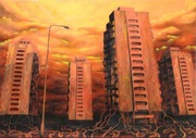 Obraz "Wrocławski Manhattan" 100x140 cm