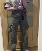 Zielone spodnie cargo