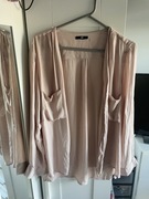 Koszula bluzka narzutka h&m S pudrowy roz