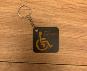 Breloczek do kluczy świat kulawego czarny 