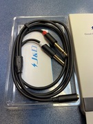 Kabel mały jack gniazdo i 2xduży jack złoty