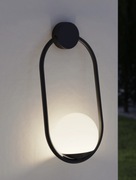 czarna lampa ścienna zewnętrzna 