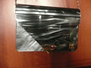 torebka wieczorowa FLORENCE ala masa perłowa grafitowa