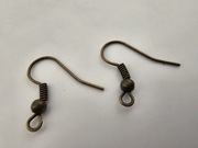 TANIO Bigle otwarte z kulką 17mm antyalergiczne 250szt antyczny brąz 