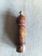 Drewniana fiolka na olejek różany, perfum, Bułgaria, czasy PRL (76)