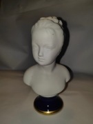 Popiersie porcelana Biskwit Kobalt Louise Brongniart 