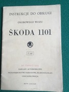 INSTRUKCJA OBSLUGI SKODA 1101 1948