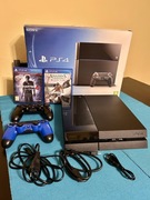 Konsola PS4 500gb + 2 pady Dualshock4 + 2 gry