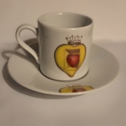 Porcelanowa filiżanka Salvador Dali Serce porcelana Książ El corazon real