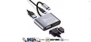 HUB USB-C ADAPTER HDMI 4k VGA USB 3.0 PD