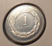 1 złoty 2009 rok - piękna, mennicza