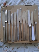 Zestaw roznych nozy obiadowych 12szt