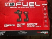 Milwaukee Fuel m18 18v zestaw elektronarzędzi 5Ah wiertarka impakt oryginał