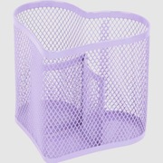 Metalowy stojak na długopisy w kształcie serca 