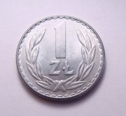 Polska PRL 1 zł 1976 PIĘKNA!