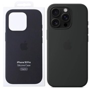 Silikonowe etui Apple iPhone 16 Pro z MagSafe - Black (czarne)