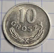 10 gr groszy 1965 , stan I/I- , mennicza