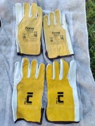 Robocze rękawice skórzane - dłonica licowa, grzbiet z dwoiny