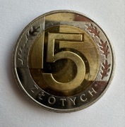 Moneta destrukt 5zł 2025r