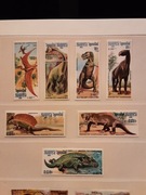 Kambodża  1986  Mi 741-7 dinozaury idealna seria