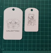 Tagi scrapki zestaw miś walentynki
