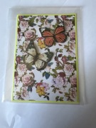 Kartka urodzinowa handmade z motylami – rękodzieło + koperta