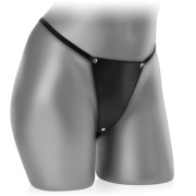 SKÓRZANE STRINGI PERWERSYJNE MAJTKI SEX BIELIZNA