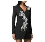 BALMAIN mini sukienka żakiet sexy ozdobna 38FR