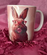 Kubek z napisem na Wielkanoc na Zajączka na wiosnę na prezent 