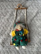 Stara marionetka porcelanowy kukiełka lalka klaun