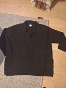 Czarny sweter pulower H&M, XL