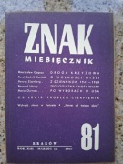 Znak miesięcznik nr 81 (3/1961) C.S. Lewis; K.L. Koniński; H. Elzenberg