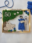 Pamiątka 50 rocznicy ślubu upominek na złote gody