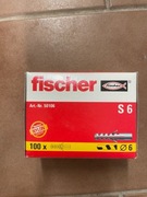 Kołki rozporowe Fischer S6 / 100 sztuk w opakowaniu