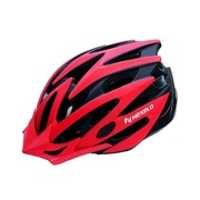 Kask rowerowy STRAIGHT MATT, kolor malinowo-czarny